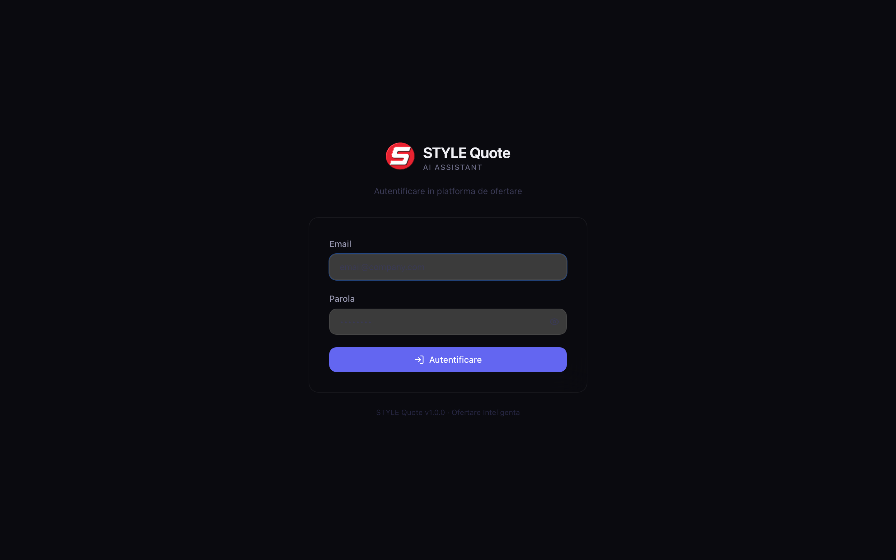 StyleQuote — live screenshot